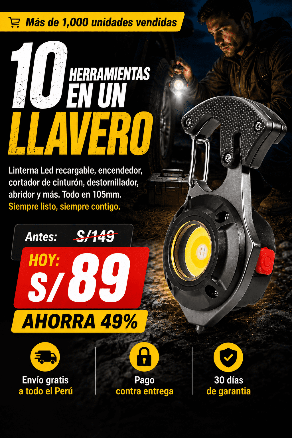 Mini Linterna Portatil