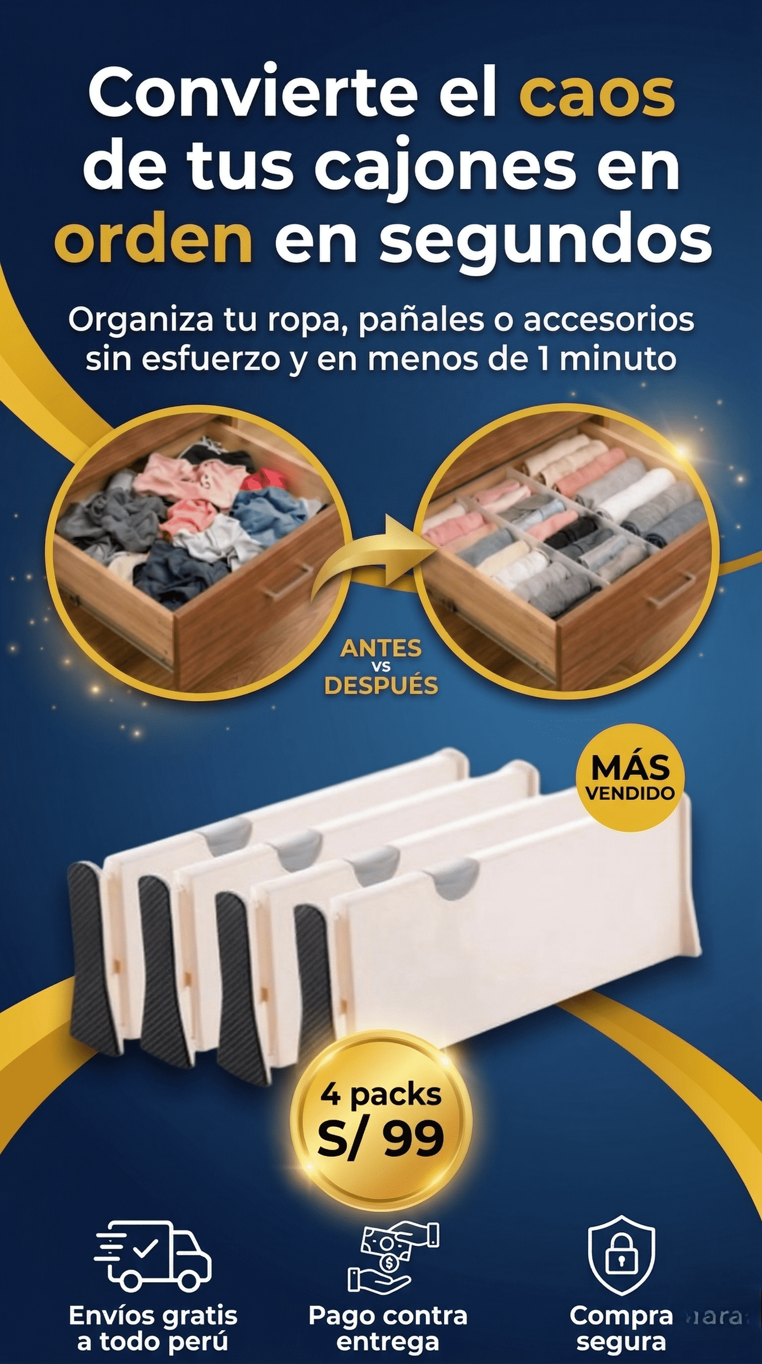 Pack Separador de Cajones